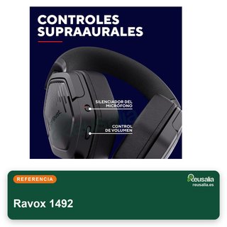 Ravox 1492 auriculares gaming cómodos micrófono