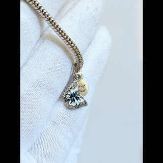 Pandora Charm Mariposa Azul y Plateado