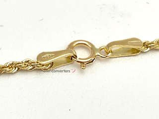 cadena oro 18k 20cm