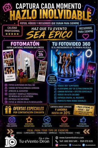 Fotomaton Vintage Cabina led