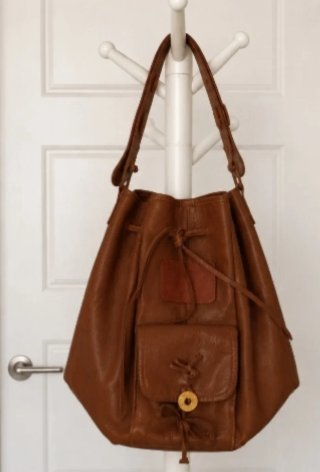 Bolso de cuero auténtico