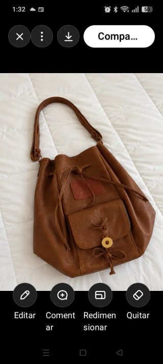 Bolso de cuero auténtico