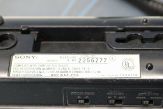 Telefono fisso Sony IT-B5. Nero. Funzionante.