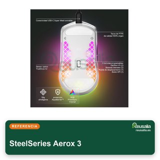 SteelSeries Aerox 3 ratón gaming ultraligero RGB