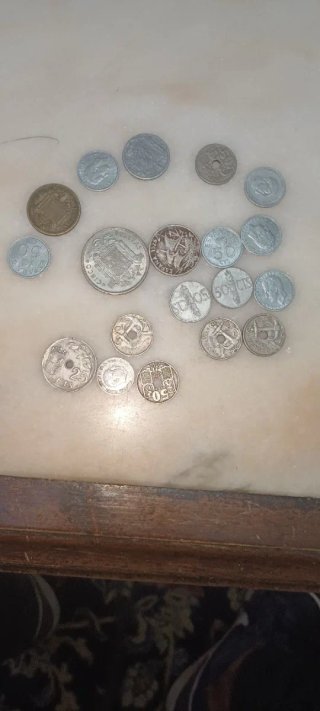 Lote monedas Franco,Rey, Pesetas, Céntimos