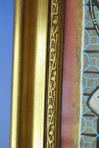 Detalle "Las Cantigas de Santa María, de Alfonso X el Sabio" pintura románica s.XII. Serigrafía
