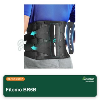 Fitomo faja lumbar soporte ergonómico carbono
