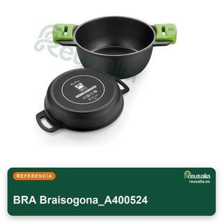 BRA casseruola bassa in alluminio antiaderente 24cm