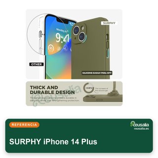 SURPHY custodia in silicone per iPhone 14 Plus