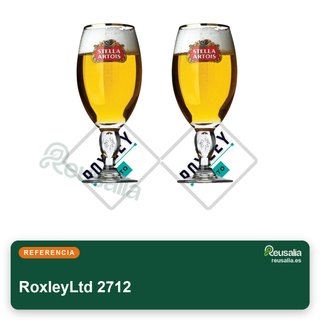 Bicchieri per birra Roxley Stella Artois dorati