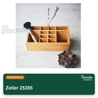 Organizzatore Zeller in bambù con 12 scomparti 25385