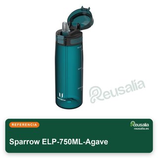 Bottiglia Sparrow in tritan da 500-1000ml con cannuccia integrata