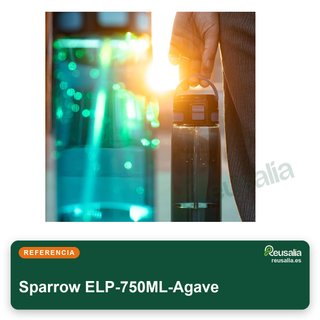Bottiglia Sparrow in tritan da 500-1000ml con cannuccia integrata