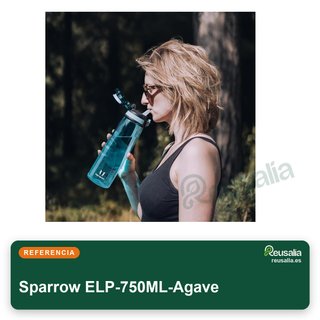 Bottiglia Sparrow in tritan da 500-1000ml con cannuccia integrata