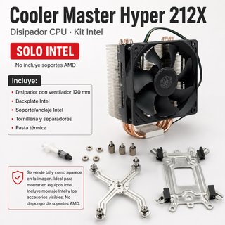 Cooler Master Hyper 212X Disipador CPU Intel