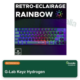 G-Lab Keyz Hydrogen teclado gaming compacto