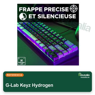 G-Lab Keyz Hydrogen teclado gaming compacto