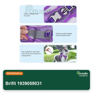 Brifit arnés malla suave gato paseo