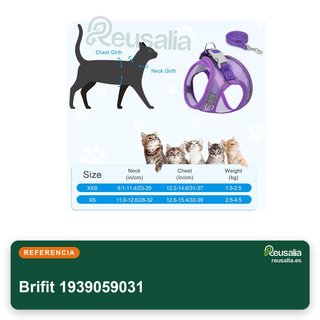 Brifit arnés malla suave gato paseo