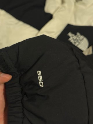 Abrigo The North Face blanco y negro