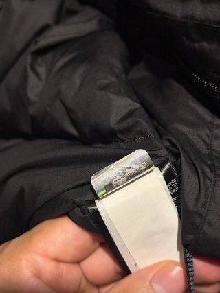Abrigo The North Face blanco y negro
