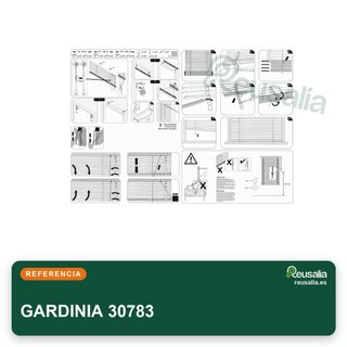 Gardinia persiana in alluminio 70x175 cm grigio