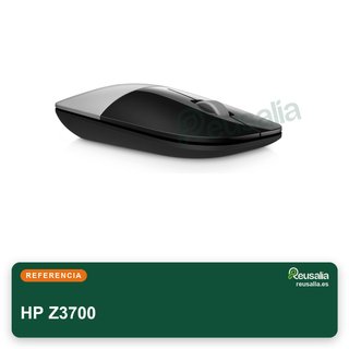HP Z3700 ratón inalámbrico 1200 ppp plata
