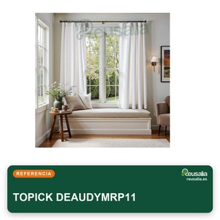 TOPICK tende in lino opache rustiche per soggiorno