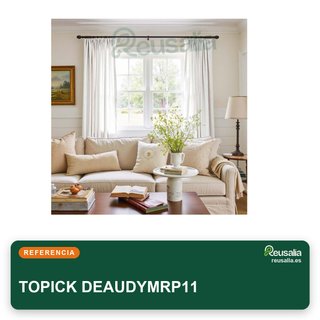TOPICK tende in lino opache rustiche per soggiorno