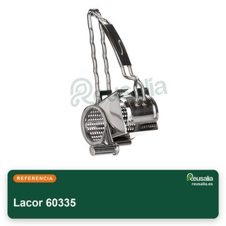Lacor 60335 grattugia in acciaio inossidabile con 2 lame