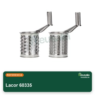 Lacor 60335 grattugia in acciaio inossidabile con 2 lame