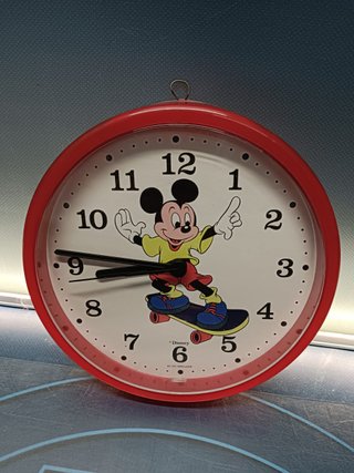 Orologio da parete vintage Disney, realizzato in Olanda, 21 cm.