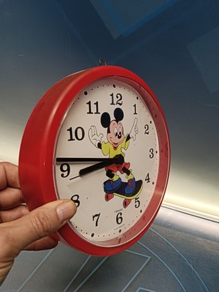Orologio da parete vintage Disney, realizzato in Olanda, 21 cm.