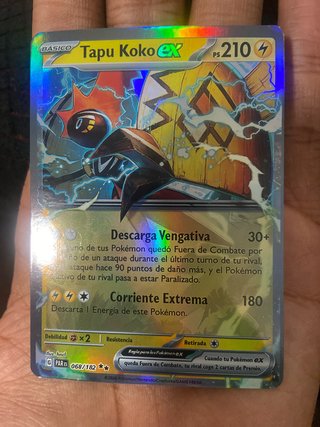 Tapu Koko EX Carta Pokémon 068/182