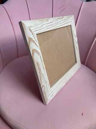Cornice per foto in legno bianco