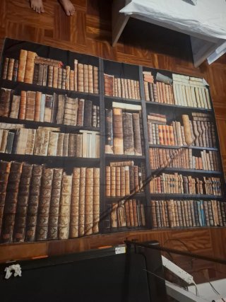 Mural Decorativo Biblioteca Tela
