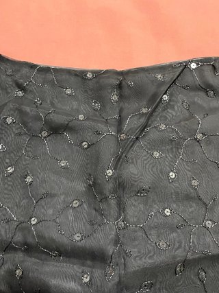 Falda Massimo Dutti lentejuelas gris