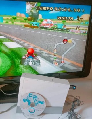 Wii+Caja/9Juegos/Mario Kart Galaxy/HDMI/mandos etc