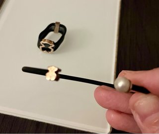 Conjunto Tous Pulsera y Anillo Oso Vermeil