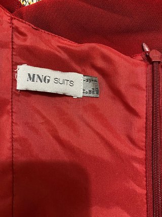 Vestido rojo Mango