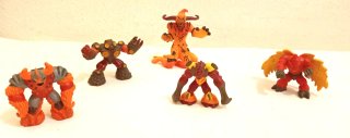 Set Volcán Gormiti Vintage Primera Serie + 5 Figur