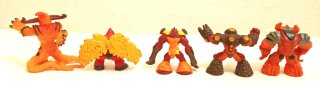 Set Volcán Gormiti Vintage Primera Serie + 5 Figur
