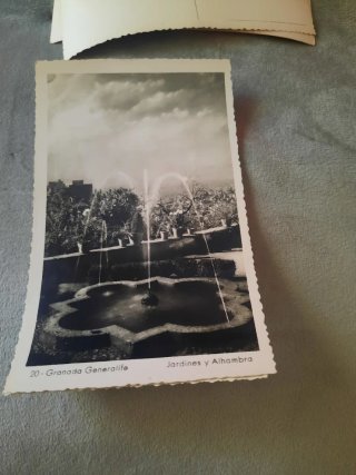 Lote de 4 Postales Antiguas Granada Alhambra