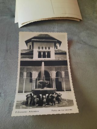 Lote de 4 Postales Antiguas Granada Alhambra