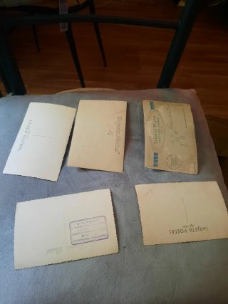 Lote de 5 Postales Antiguas