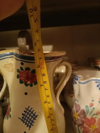 Brocche antiche Sud Italia dipinte a mano, '800