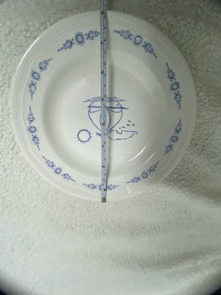 Plato antiguo marino cerámica pintado a mano
