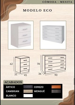 Cómoda Mesita Modelo Eco
