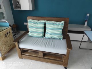 Sofá Palet Terraza