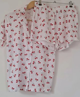 Pijama Corto #Disney Estampado Cerezas